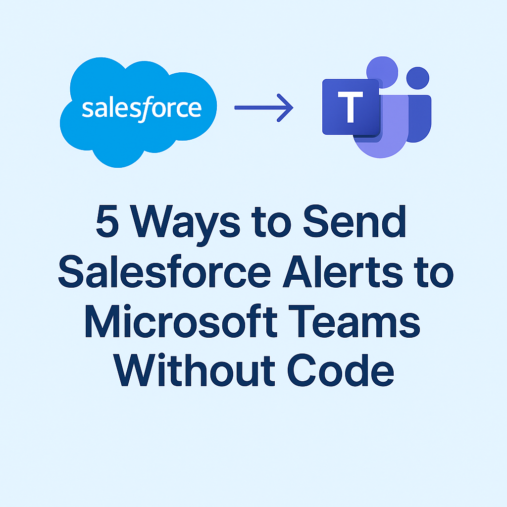 5 Ways to Send Salesforce Alerts to Microsoft Teams without Code.