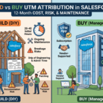 Build vs Buy UTM Attribution in Salesforce: Cost, Risk, and Maintenance at 12 Months 3 Gemini Generated Image wgtol8wgtol8wgto